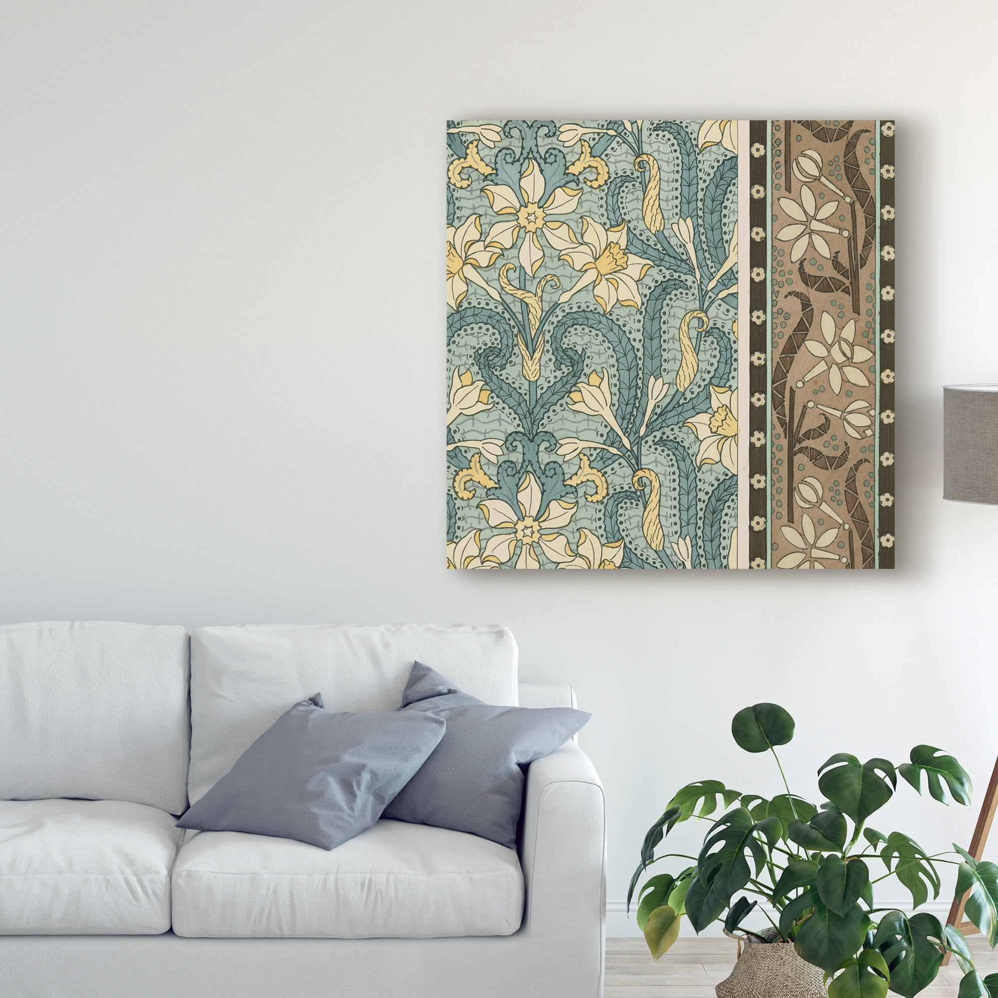 Trademark Fine Art 'Nouveau Textile Motif III' Canvas Art by Vision Studio