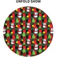 thumbnail image 2 of Merry Christmas Round Tablecloth Washable Table Cover for Home Kitchen Dining Picnic Party 60 Inch, 2 of 5