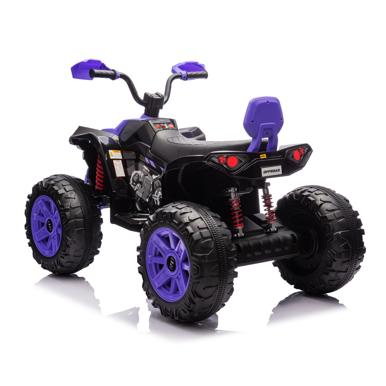 Litake 24V 2 Seater Electric ATV, Electric Car for Kids, Four-Wheeled Dirt Quad Car with Powerful Motor Off-Road Vehicle Electric Kids ATV with High Low Speed, Ride On ATV for Older Boys and Girls