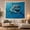 Open Jaw Shark, variant on Great White Shark with Open Jaws in Deep Blue Ocean, Dramatic Digital Art for Shark Lovers, Hyper-Realistic Wall Art Decor Housewarming Gift Tapestry Wall Hanging for Bedroom and Living Room