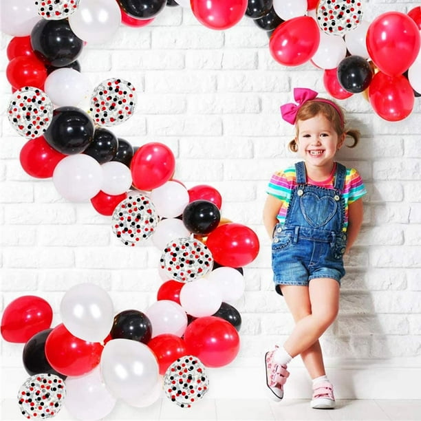 Rideau transparent Des ballons et des confettis colorés d