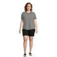 thumbnail image 2 of JMS Just My Size by Hanes Women's Plus Pull On Millennium Bermuda Shorts, 9" Inseam, Sizes 0X-4X, 2 of 5