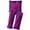 Purple, variant on Jefferies Socks Girls Solid Pima Cotton Crop Capri Leggings 1 Pair Pack