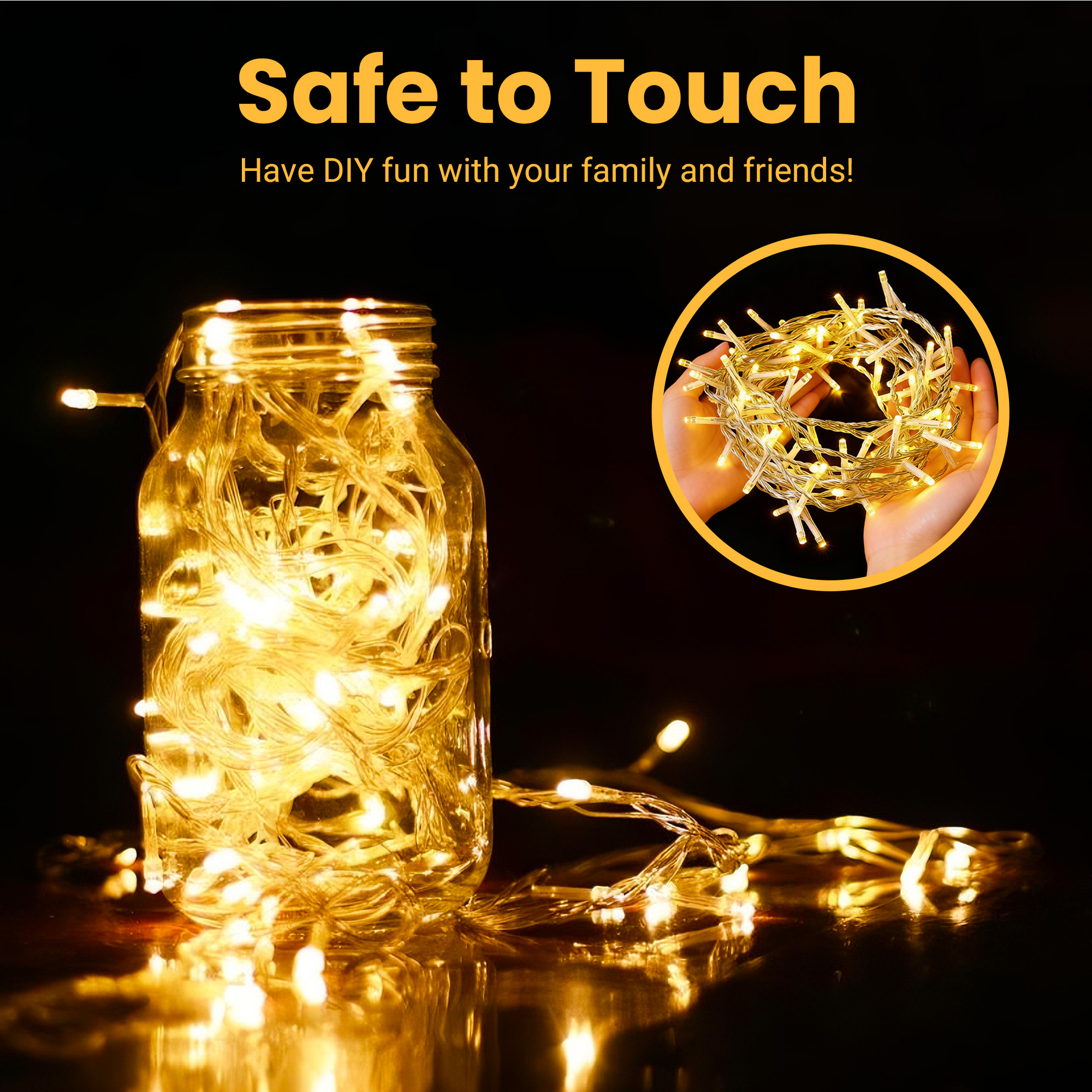 Daybetter 200ft Warm White Fairy Lights with 8 Modes photo 4