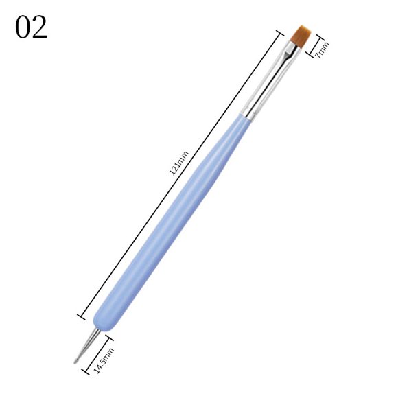 Juego de pinceles para delineador de uñas, 1 unidad, para principiantes, para manicura, líneas francesas, pintura, dibujo a rayas, herramientas de diseño, accesorios, pluma zhangmengya LED