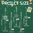 thumbnail image 3 of 18 Pcs Snowflake Ornaments for Christmas Tree, Acrylic Snowflake Christmas Tree Decorations Party Favor (5 Styles, Shatterproof, Multi-Use), 3 of 5