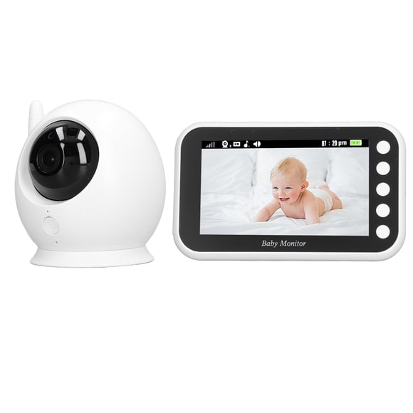 Monitor Para Bebés HD, Monitor Para Bebés Con Vídeo, Detección De Temperatura De 100-240 V, Pantalla LCD De 4,3 Pulgadas Para Mascotas Para El Hogar