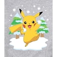 thumbnail image 3 of Pokémon - Pikachu Snowball Fight - Men's Crew Fleece Sweatshirt, 3 of 5