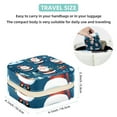 thumbnail image 5 of Santa Claus Travel Portable Jewelry Organizer: Square Jewelry Box Storage Case and Display for Rings, Earrings, Necklaces, Bracelets, and More - Suitable for Girls and Women, 5 of 6