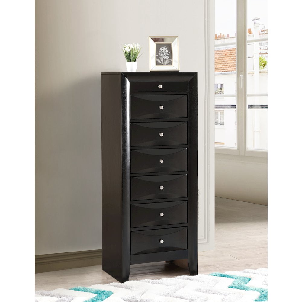 Glory Furniture Marilla Lingerie Chest in Black Color