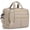 Khaki, variant on QUARRYUS Men's Quilted Water Resistant 17.3 Inch Laptop Briefcase, Business Computer Bag with Gold Metal Zippers & Detachable Shoulder Strap