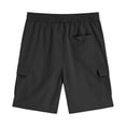 thumbnail image 5 of Karoyedx Boys Joggers Boys Cargo Shorts Kids Casual Athletic Sweat Shorts with Pockets Summer Clothes Black Size,14-15 Years, 5 of 8