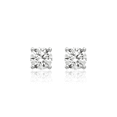 thumbnail image 5 of 14K Solid White Gold 4mm Cubic Zirconia CZ Studs Gemstone Solitaire Earrings April Birthstone Jewelry, 5 of 10