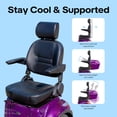 thumbnail image 3 of Upgrade Heavy Duty 4 Wheel Mobility Scooters for Seniors & Adults 500lbs Capacity,Arshin 800W All Terrain Fast Mobility Scooter for Travel,Electric Powered Chair,25 Miles Rang,Remote Key(Purple), 3 of 18