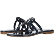 Angle View: Circus by Sam Edelman Canyon Navy Slip On Slide Thong Flat Sandal Wide (9.5, Navy)