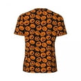 thumbnail image 6 of T Shirt For Men Spooky Halloween Pumpkin Print Trending Running T-Shirts Short Sleeve Quick-drying T, 6 of 7