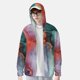 thumbnail image 2 of Fotbe Colorful Abstract Waves Chaqueta con Protección Solar UPF 50+ para Hombre y Mujer, Camisa con Capucha y Bolsillos-Medium, 2 of 7