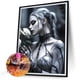 thumbnail image 5 of Pintura de diamante 5D DIY, kit completo de taladro redondo para niña, decoración del hogar, arte artesanal, 40x50cm, 5 of 9