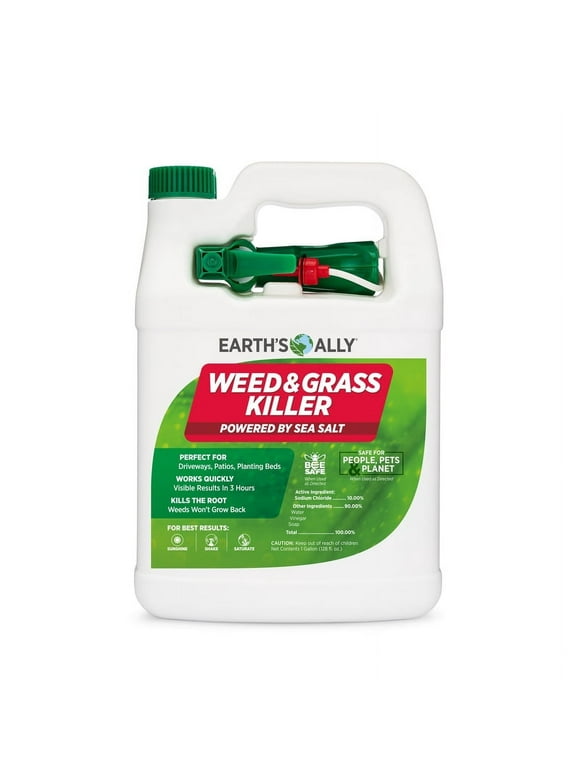 Earth's Ally Weed and Grass Killer 1 gal Ready-to-Use Natural Herbicide for Organic Gardens