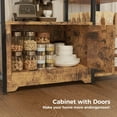 thumbnail image 6 of Bakers Rack with Storage Cabinet,5-Tier Coffee Bar with Shelves,Free Standing Farmhouse Microwave Oven Cart Stand,Kitchen Storage Shelf with Cabinet for Kitchen, Living Room,Garage, 6 of 9