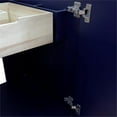 thumbnail image 4 of 25 in. Single Wooden Vanity  Blue with White Carrara Round Sink, 4 of 13