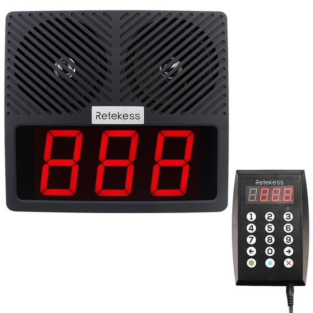 Sistema de Llamadas en Cola Retekess TD101 con Pantalla LCD Grande