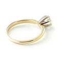 thumbnail image 3 of Galaxy Gold 14K Solid Yellow Gold Solitaire Ring with 0.40 CT Natural Diamond, Size 5.5, 5.5-11 Sizes, April Birthstone, Symbol of Devotion, 3 of 4