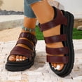 thumbnail image 3 of Platforms Sandals Women Strappy Wedges with Comfortable Soft Insole Non Slip Sandals for Women Footwear Women's Summer Open Toe Casual Sandals, 3 of 9