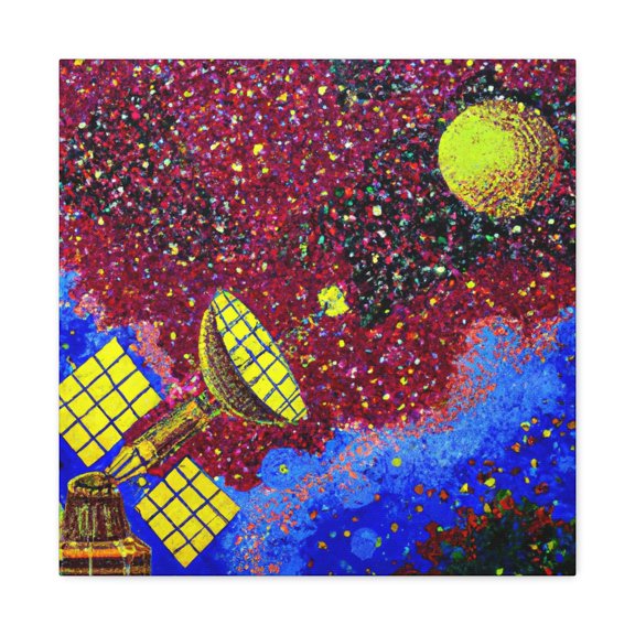 Satellites in Pointillism - Canvas