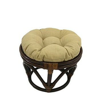 Maykoosh Mid-Century Marvel Ottoman With Outdoor Fabric Cushion