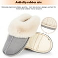thumbnail image 5 of WALL QMER Womens Slippers Cozy Warm Winter Slip On House Shoes Fluffy Soft Memory Foam Comfy Faux Fur Plush Anti-Skid Indoor/Outdoor, 5 of 8