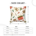 thumbnail image 4 of Square Decorative Throw Pillow Covers with Core, Watercolor Realistic Gift Throw Pillows for Couch Sofa Bed Home Decor, 20"x20", 4 of 9