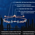thumbnail image 2 of Gem Stone King 18K Rose Gold Plated Silver Bracelet Persian Blue Moissanite Created Sapphire (2.05 Cttw), 2 of 6