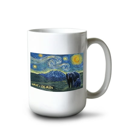 

Lantern Press 15 fl oz Ceramic Mug Ouray Colorado Wildlife Utopia Dishwasher & Microwave Safe