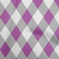 thumbnail image 1 of oneOone Silk Tabby Purple Fabric Argyle Quilting Supplies Print Sewing Fabric By The Yard 42 Inch Wide, 1 of 4