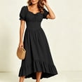 thumbnail image 6 of Renaissance Costume Women High Low Corset Dress Cottagecore Puff Sleeve Ruffles Fairy Dress, 6 of 9