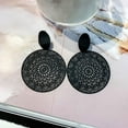 thumbnail image 4 of Pendientes colgantes, joyería de moda, patrón hueco gótic boda, regal mujeres y niñas Ronda Hugo Pendientes de gota, 4 of 9