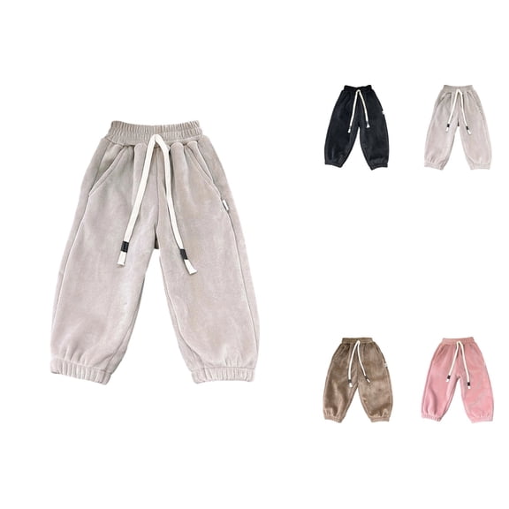 Waterproof Fleece-Lined Thermal Pants for Girls – Thickened Winter Snow & Rain Trousers with Full-Length Built-In Bottoms for Outdoor Play & Sports