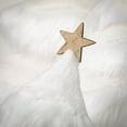 thumbnail image 2 of Faux Fur Tabletop Tree White 24"H Wood Set of 3, 2 of 4