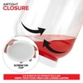 thumbnail image 4 of Stock Your Home 1 Gallon Clear Plastic Jars with Lids (2 Pack) 128 oz Wide Mouth Large Jar with Lid, Big Container for Candy, Cookies, Arts & Crafts, Bartender Money Tips, Kitchen & Pantry Storage, 4 of 7