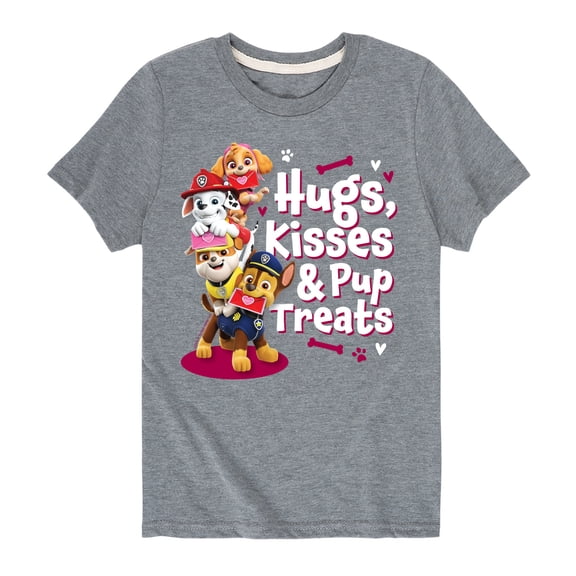 Paw Patrol - Hugs Kisses Pup Treats - Toddler And Youth Short Sleeve Graphic T-Shirt