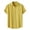 Yellow, variant on Mens Casual Button Down Shirts Solid Color Jacquard Stripe Print Pure Cotton Short Sleeve Lapel Mens Dress Shirts Daily-Wear