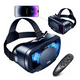 thumbnail image 4 of Casco De Realidad Virtual 3d Lentes Vr Con Controladores Azul, 4 of 4