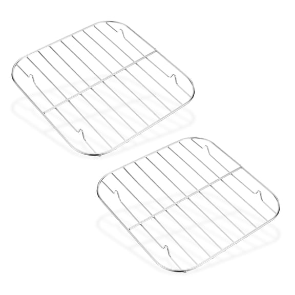 Uxcell 2 Pack Round Grate Replacement, High Heat Steel for BBQ Accessories Parts, Hinged Cooking Grill Grate [7.09'']