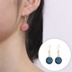 thumbnail image 3 of 1 par de pendientes colgantes chapados en Drusy, colgantes redondos, accesorios de joyería multicolor, regalos femeninos, decoraciones para Ropa, zapatos y accesorios Miscelánea Azul claro Minnieouse AP009627-04B, 3 of 6