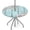 Wood Grain, variant on Stained Wooden Color Round Outdoor Tablecloth with Umbrella Hole, Round Fitted Table Cloth with Elastic Zippered Table Covers 36-44in Waterproof Umbrella Tablecloths Circle Elastic Table Cover