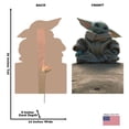 thumbnail image 2 of Cardboard People Grogu on Rock Life Size Cardboard Cutout Standup - Disney Star Wars: The Mandalorian Season 2, 2 of 3
