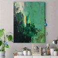 thumbnail image 4 of UXIEQU Abstract Cityscape Green Texture Canvas Wall Art Print 15.75x11.81 Inches, 4 of 8