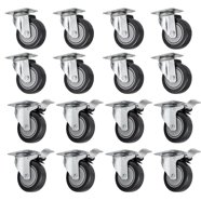 Slipstick 2'' Floor-Protecting Rubber Caster Wheel with Stem (Set of 4) - Walmart.com