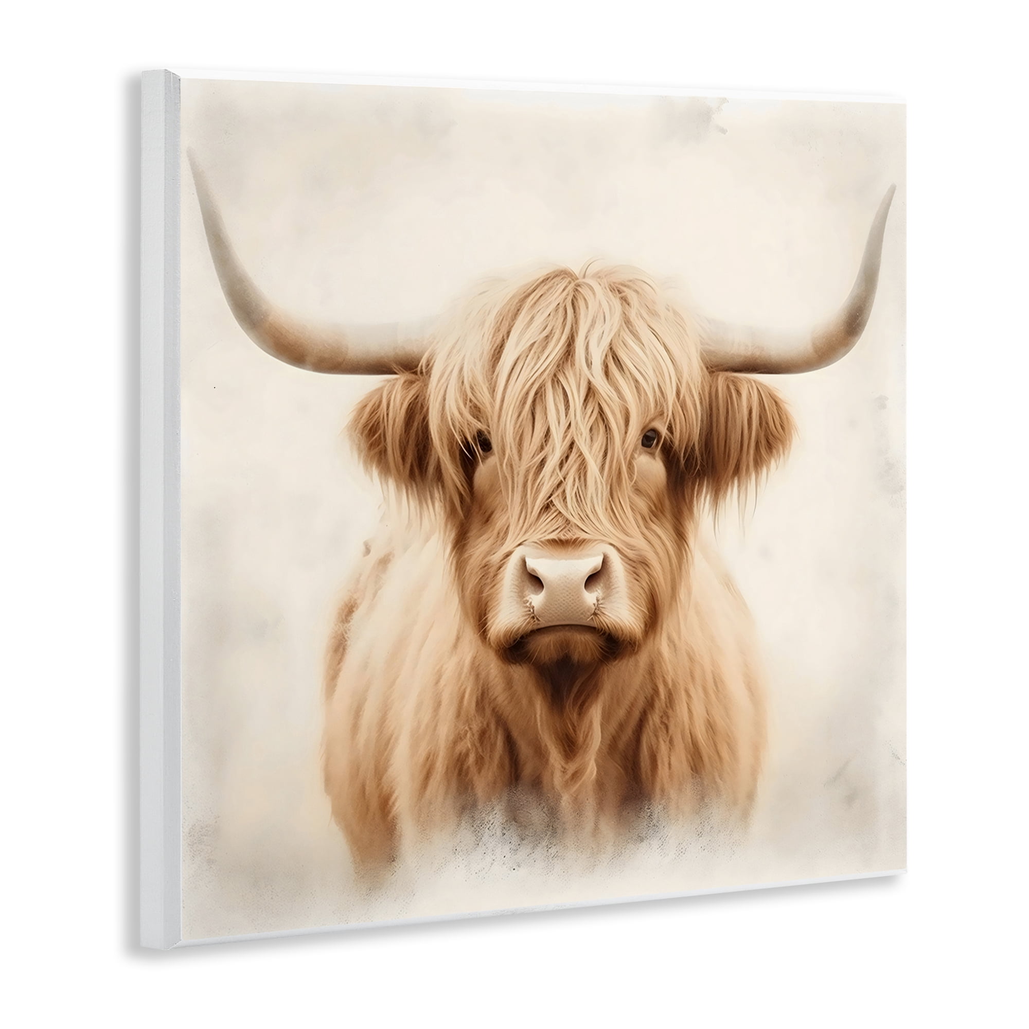 Stupell Industries Dreamy Fluffy Highland Portrait Wall Plaque Art, design by Creative Studio